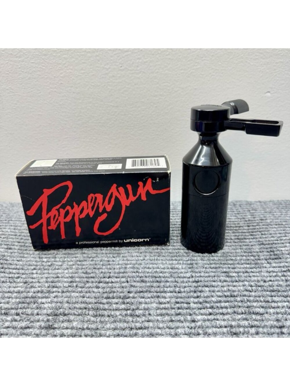 Vintage Unicorn Peppergun Tom David Nantucket Pepper Mill Original Box Unused